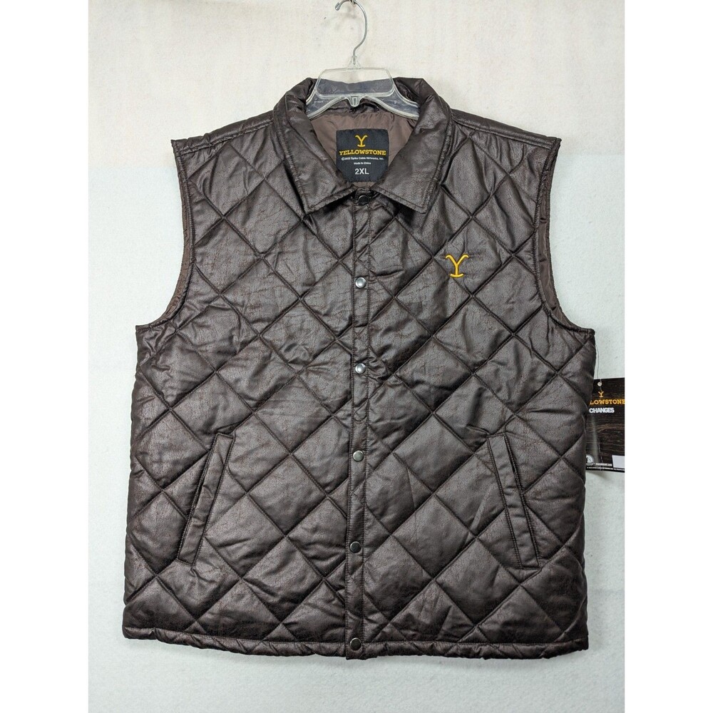 Yellowstone - Dutton Ranch - Button Up Puffer Jacket - Size 2XL
